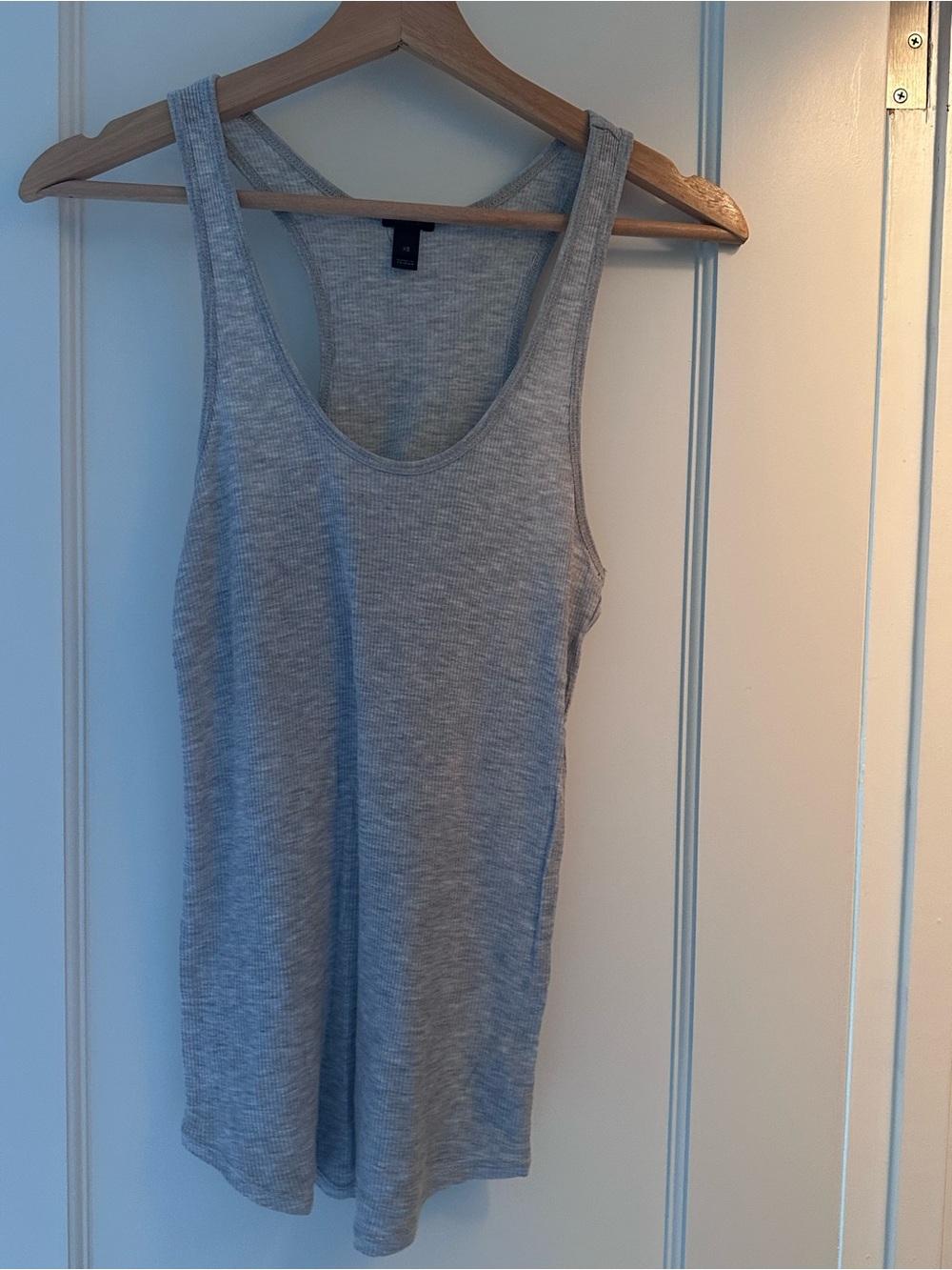 J. Crew Heather Gray Ribbed Tank Top
